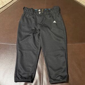 Adidas Kids Black Softball Pants